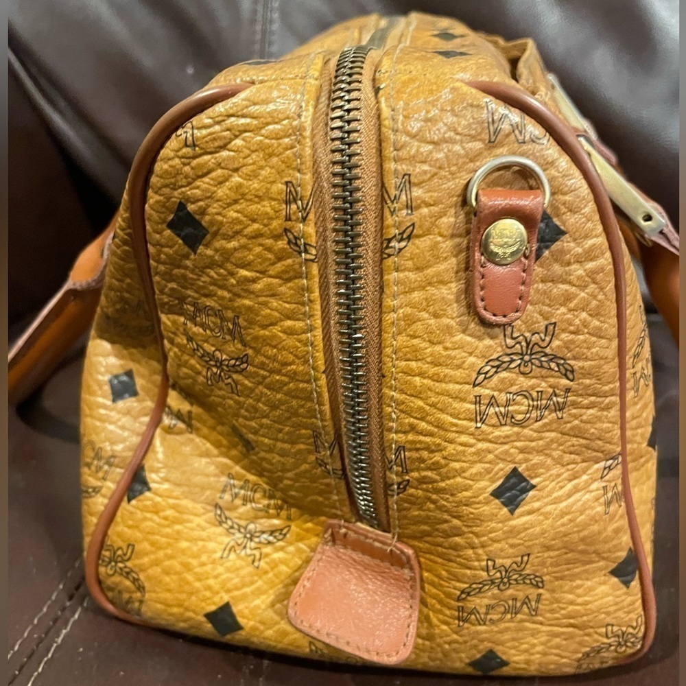 MCM Vintage Visetos Monogram Boston Satchel CLEARANCE PRICE - Picture 3 of 12